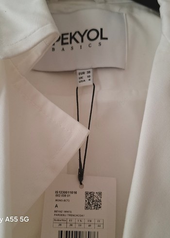 ipekyol Beyaz Kemerli Midi Kadın Trençkot