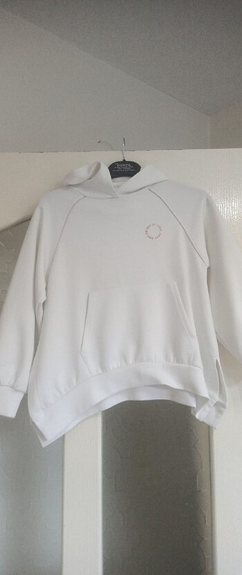 Kız çocuk kapşonlu sweat 