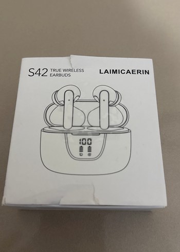 Kablosuz Siyah Kulaklık - Görsel 2