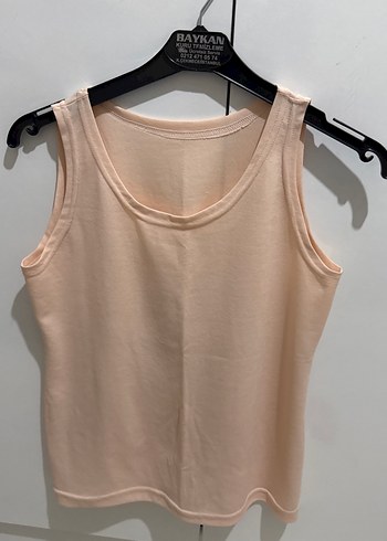 Bej Kadın Kolsuz Basic Atlet - Görsel 2