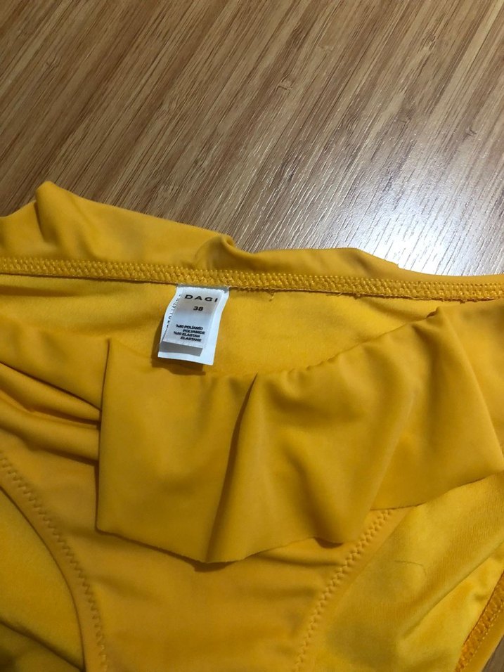 Sarı Fırfırlı Bikini Altı dagi marka - Görsel 2