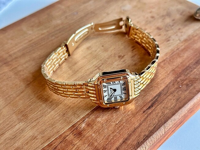 Çelik Cartier Model Vintage Kadın Kol Saati