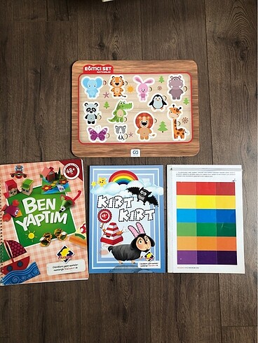 Okul öncesi etkinlik kitapları ve puzzle