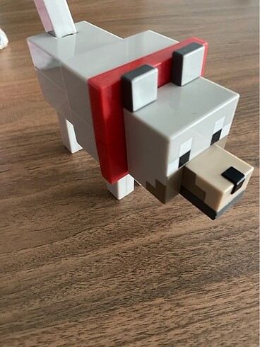 Minecraft wolf figür.
