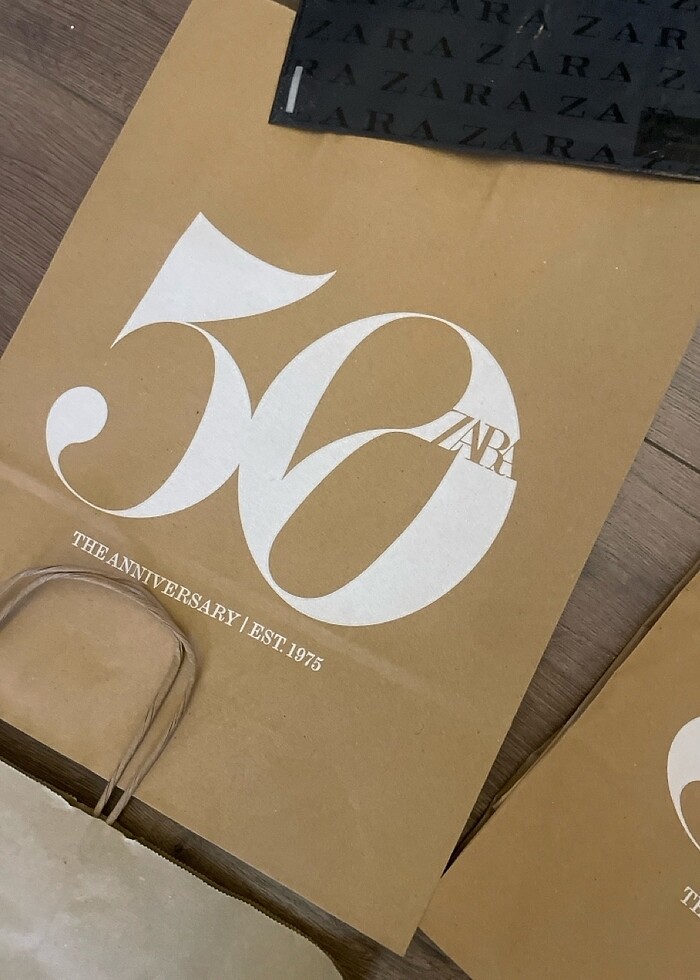 Zara kâğıt poşet(6 adet) - Görsel 3