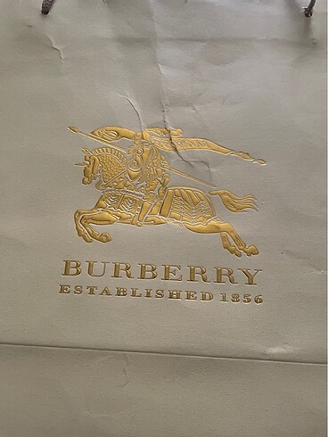 Burberry karton çanta - Görsel 2