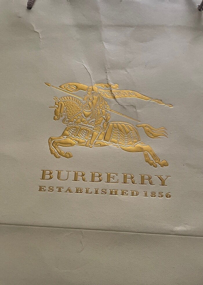Burberry karton çanta - Görsel 2