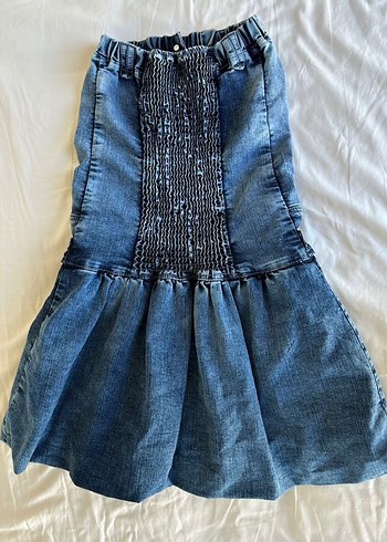 oxxo Straplez Mini Denim Elbise
