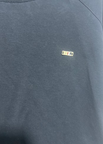 m Beden Kadın Beyaz Yüksek Yaka Uzun Kollu Sweatshirt