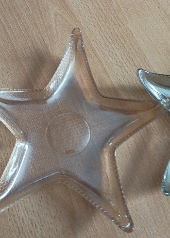 Yıldız Şekilli Cam Tabak Seti - Görsel 3