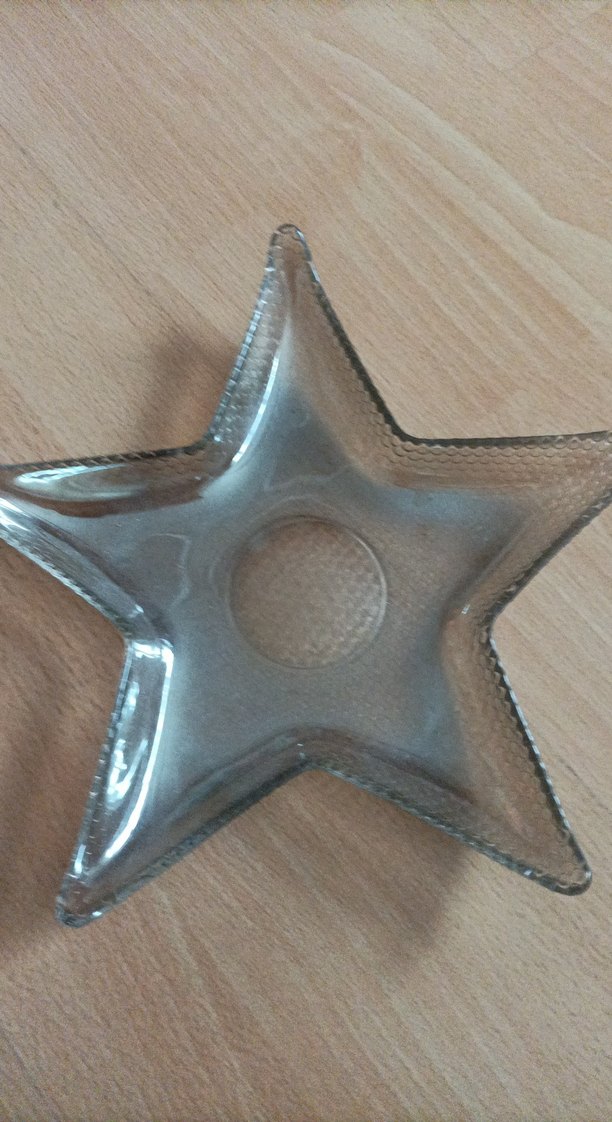 Yıldız Şekilli Cam Tabak Seti - Görsel 2