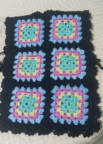 Kız Çocuk Örgü Bohem  yandan bağcıklı yelek - Görsel 2