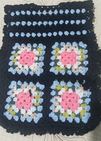 Nakışlı Renkli yandan bağcıklı bebek yelek - Görsel 3