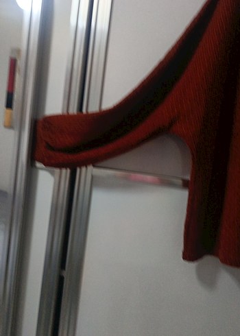 Kadın Kahverengi Örgü Salaş Kazak - Görsel 2