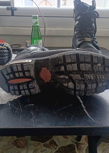 Siyah Parlak Tokalı Erkek Biker Bot - Görsel 3