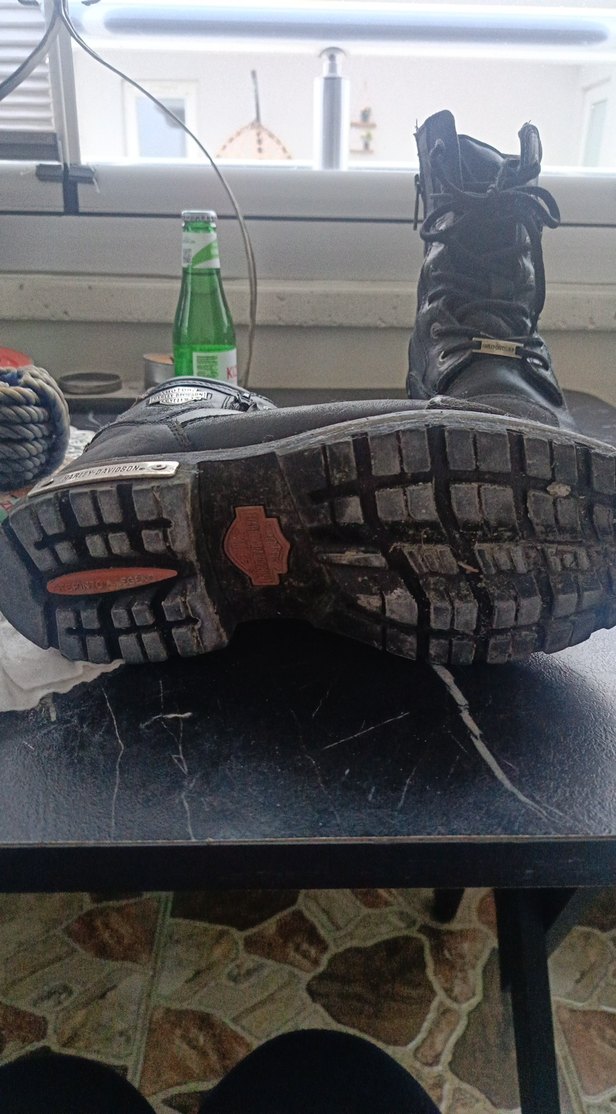 Siyah Parlak Tokalı Erkek Biker Bot - Görsel 3