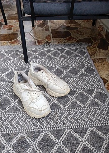 Beyaz Kadın Günlük Spor Ayakkabı - Görsel 2