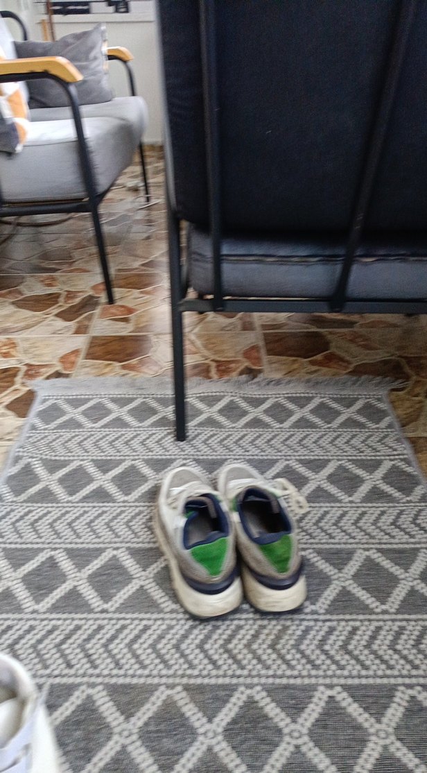 Gri Yılan Desenli Bağcıklı Spor Ayakkabı - Görsel 2