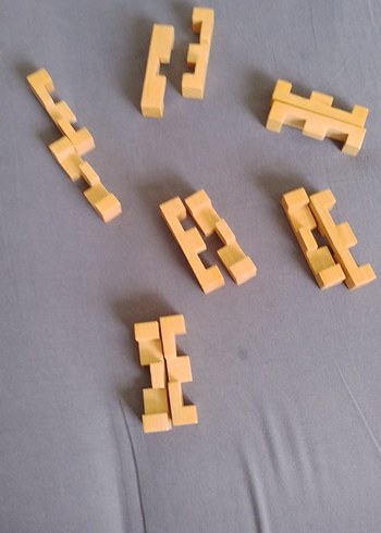 Beden Bej Ahşap Oyuncak Bloklar