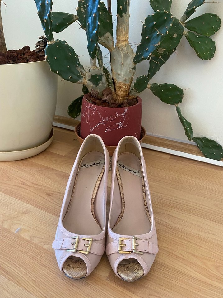 Pudra Tokalı Stiletto Topuklu Kadın Ayakkabı - Görsel 2