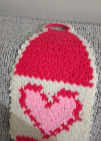 Kalp Desenli Çok Renkli Banyo Lif - Görsel 2