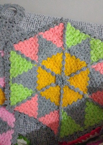 Çok Renkli Örgü Desenli lif - Görsel 3