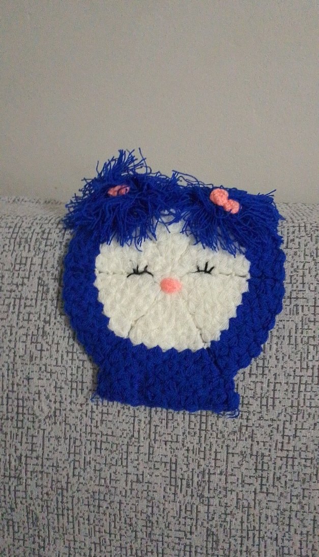 Mavi Renkli Baykuş Tasarımlı Banyo Süngeri - Görsel 2