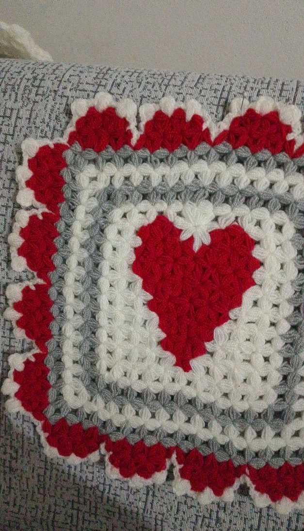 Kırmızı Kalp Desenli Gri Banyo Süngeri - Görsel 4