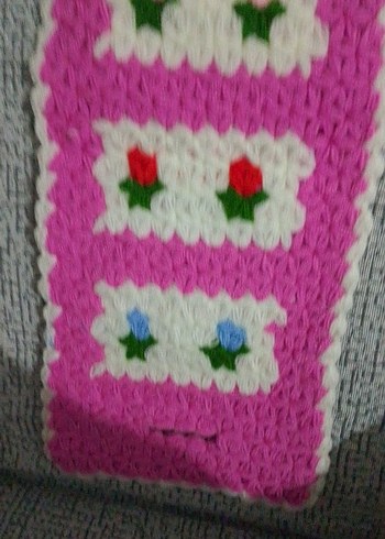 Pembe Renkli Örgü Banyo Süngeri - Görsel 2