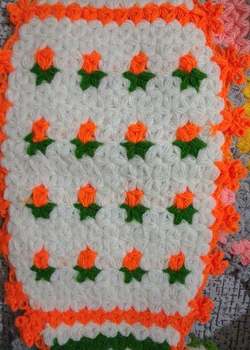 Çok Renkli Örgü Banyo Süngeri - Görsel 2