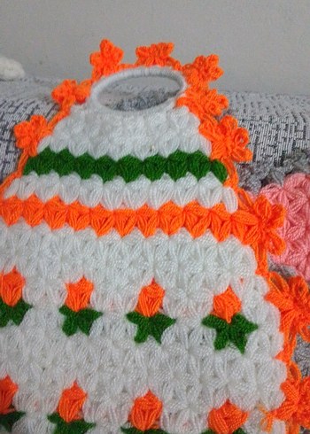 Çok Renkli Örgü Banyo Süngeri - Görsel 3