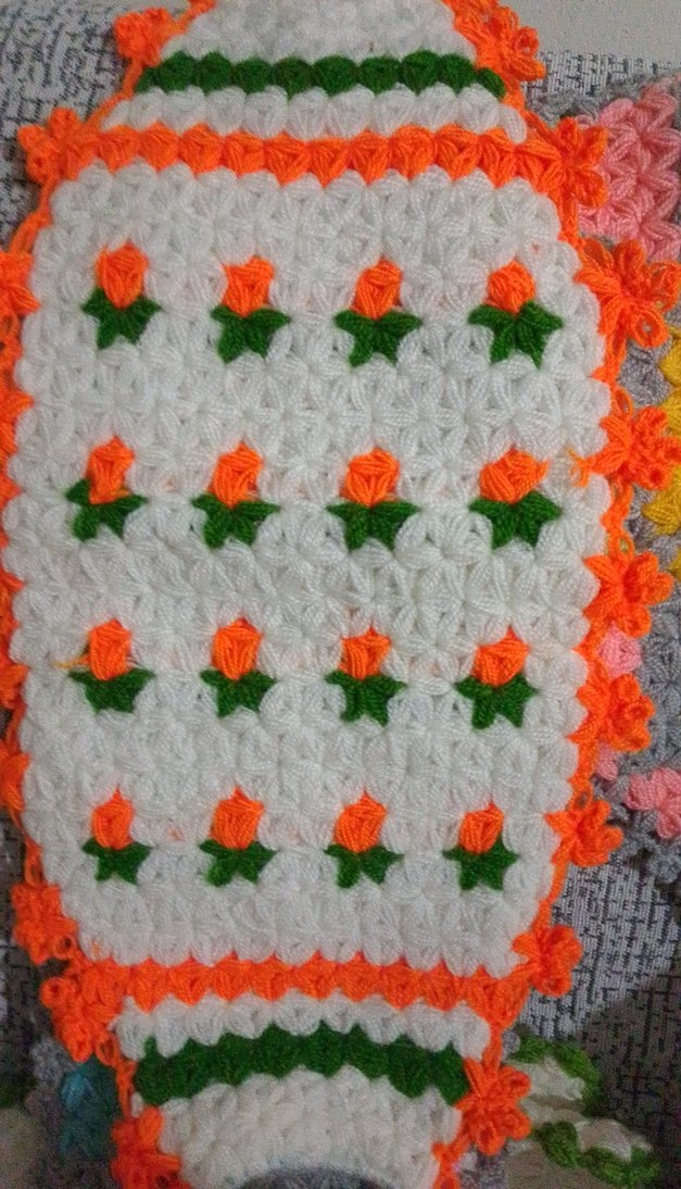 Çok Renkli Örgü Banyo Süngeri - Görsel 2