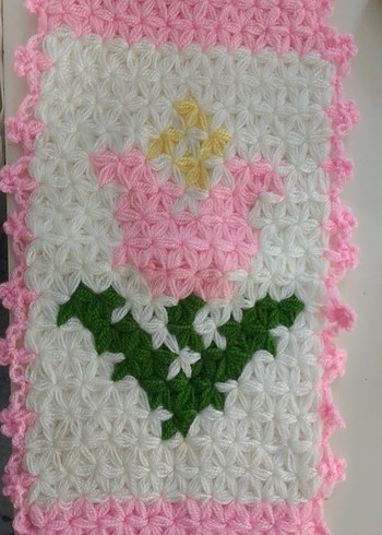 Pembe El Örgüsü Banyo Süngeri - Görsel 2