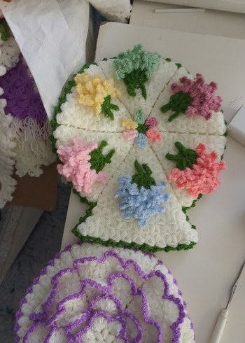 Çiçek Desenli Pastel Renkli Banyo Süngeri - Görsel 2