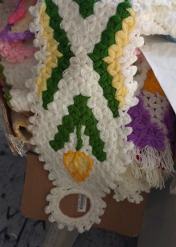 Renkli Örgü Banyo Süngeri - Görsel 2