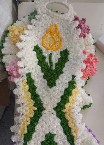 Renkli Örgü Banyo Süngeri - Görsel 4