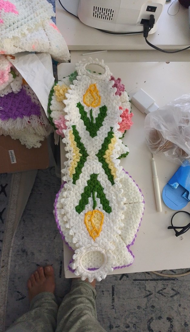 Renkli Örgü Banyo Süngeri - Görsel 3