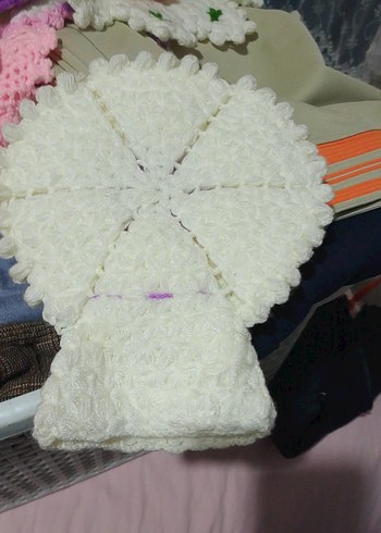 Çiçek Desenli Örgü lif - Görsel 3