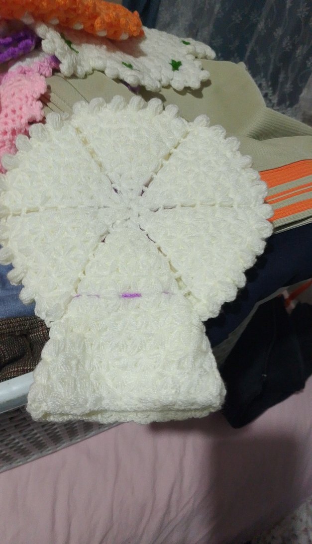 Çiçek Desenli Örgü lif - Görsel 3