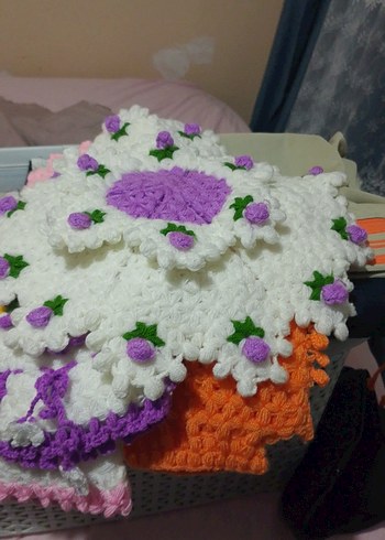 Çiçek Desenli Renkli Banyo Süngeri - Görsel 3