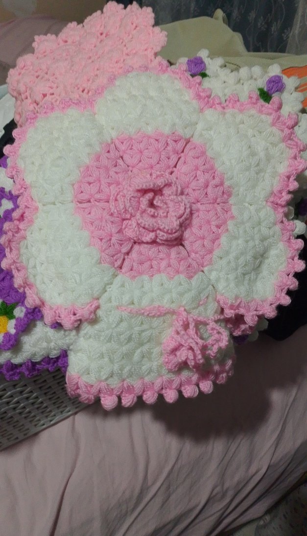 Pembe Çiçek Desenli Banyo Süngeri - Görsel 2