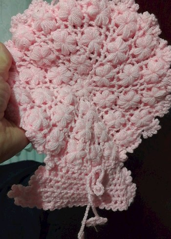 Pembe Örgü lif tığ örgütü - Görsel 4