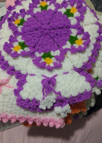 Renkli Örgü Banyo Süngeri - Görsel 4