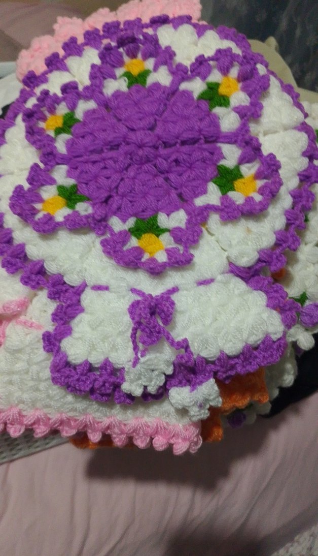 Renkli Örgü Banyo Süngeri - Görsel 4