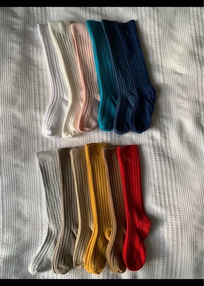 Diz altı kurdeleli çorap çocuk - Görsel 2