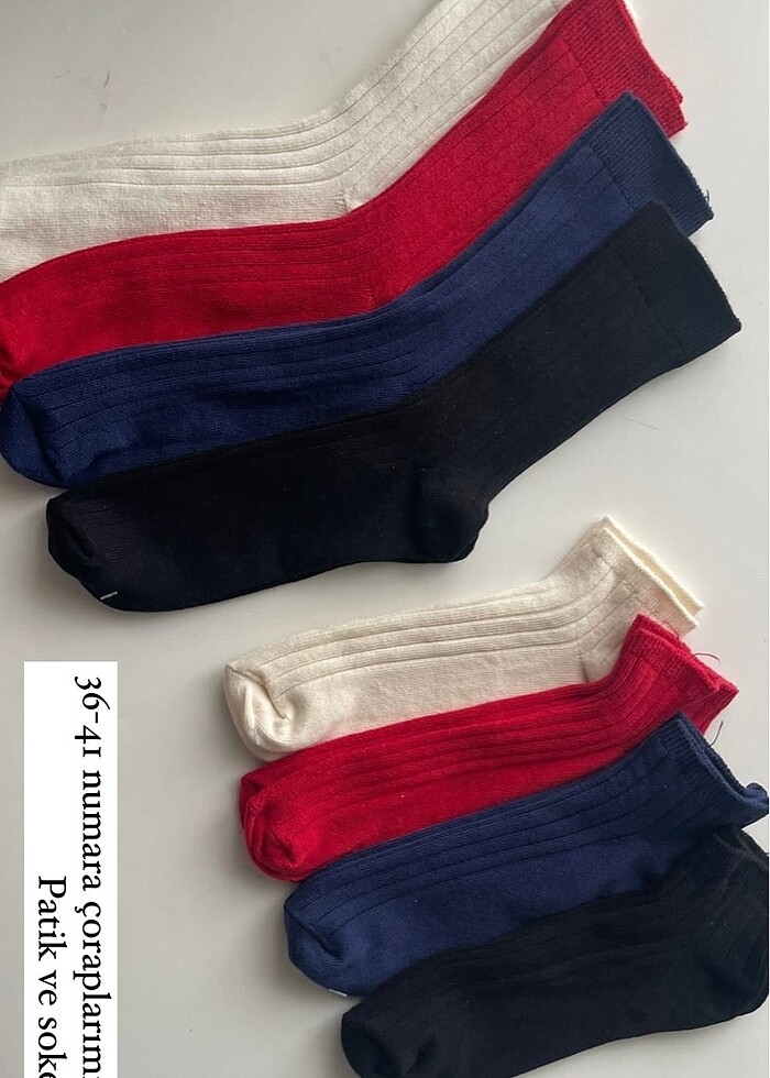 Yetişkin soket çorap - Görsel 3