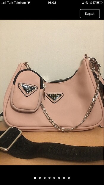pembe çanta