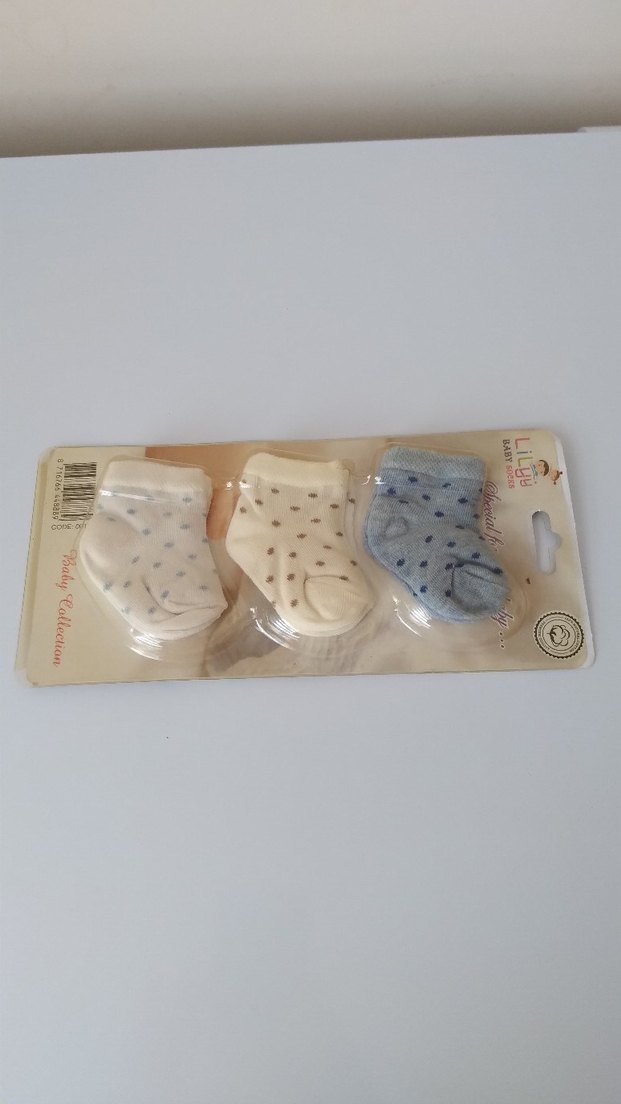 Renkli Baskılı çocuk  Çorabı 3'lü - Görsel 3