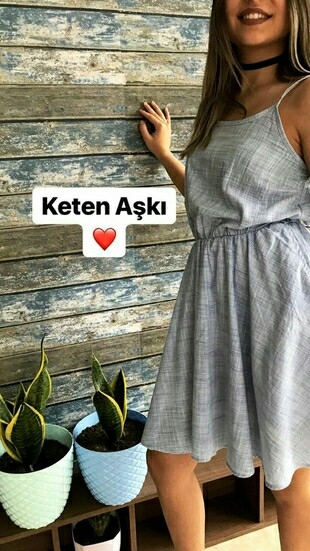 KETEN ELBİSE 