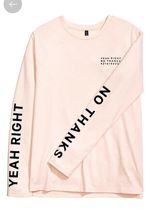 Orjınal marka H&M toz pembe sweat